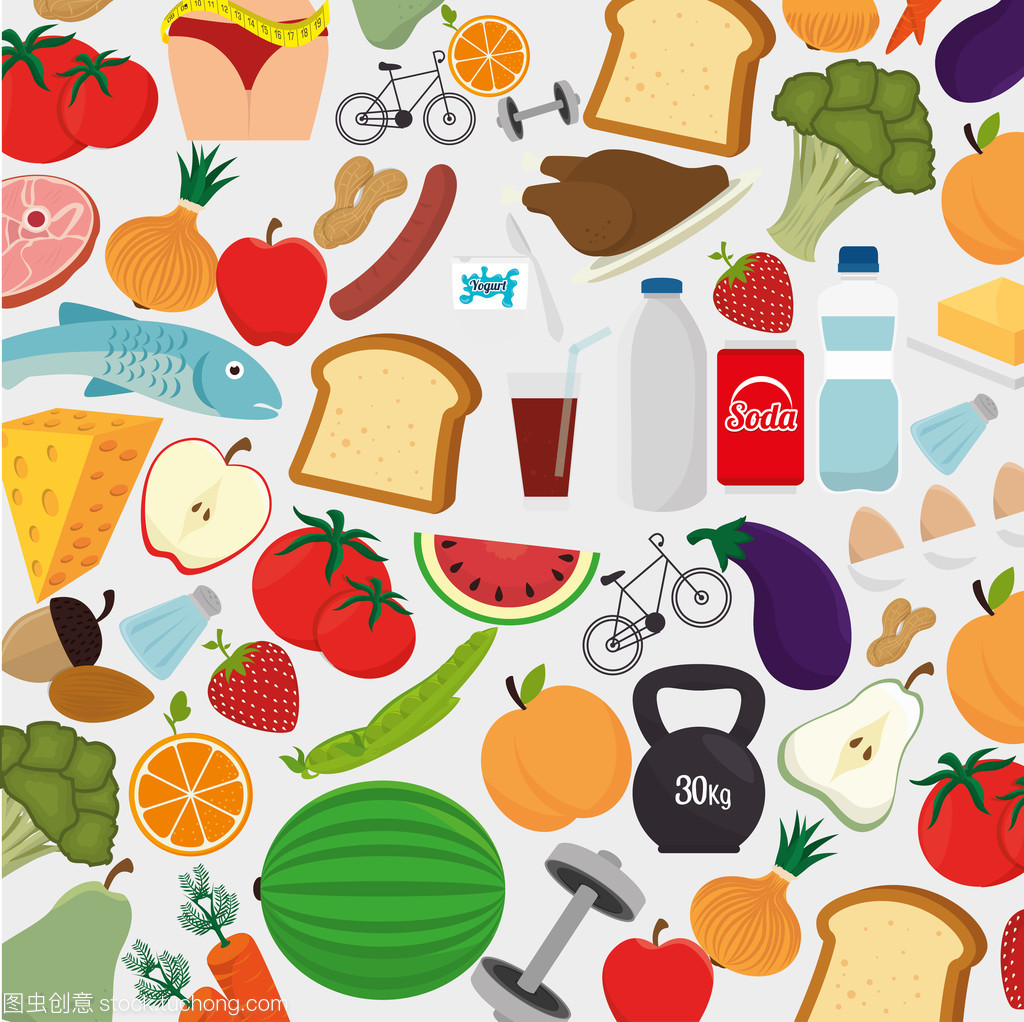 食物和营养的图形设计